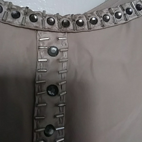 MAGASCONI COECTION BEIGE SILK FLAPPER DRESS, 4 - Picture 4 of 6